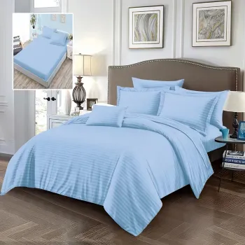 Lenjerii de pat damasc-policoton 6 piese cu husa (6dph4) imagine