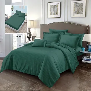 Lenjerii de pat damasc-policoton 6 piese cu husa (6dph6) imagine