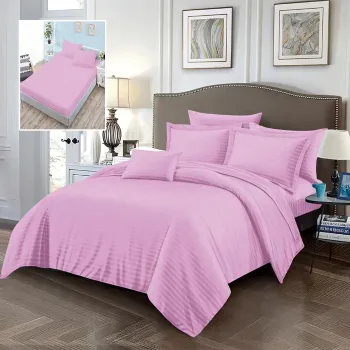 Lenjerii de pat damasc-policoton 6 piese cu husa (6dph7) imagine