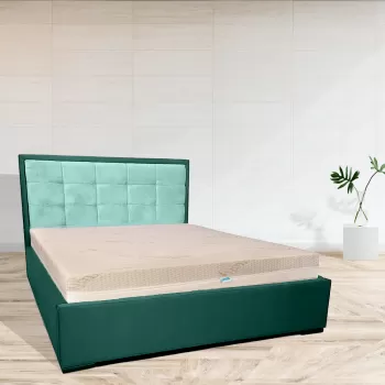 Pat tapitat, Heinz, somiera si lada depozitare, 160x200 imagine