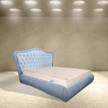 Pat tapitat, Moritz, cu somiera si lada depozitare, 180x200 imagine