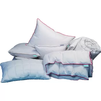 Pilota din puf de gasca cu husa bumbac 180x200 imagine