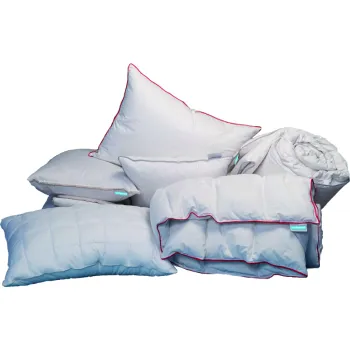 Pilota din puf de gasca cu husa bumbac 200x220 imagine