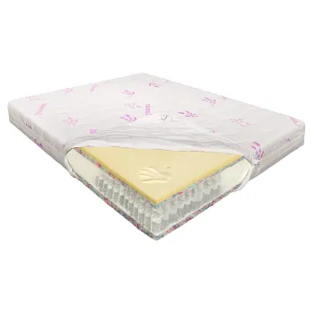 Saltea de pat cu arcuri pocket 120x200 - Memory Lavanda Ecotrend imagine
