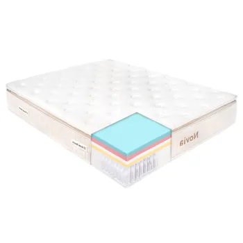 Saltea de pat cu Arcuri Pocket, 160x200 - Novia, 30 cm, Husa Kashmir, Hotel Range imagine