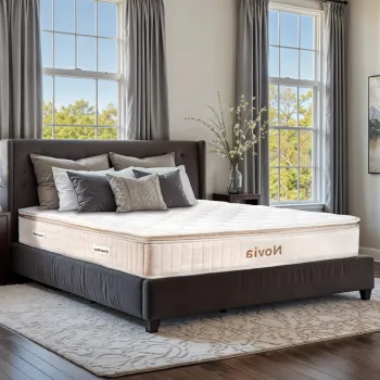 Saltea de pat cu Arcuri Pocket, 160x200 - Novia, 30 cm, Husa Kashmir, Hotel Range imagine