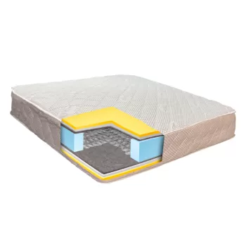 Saltea de pat cu Arcuri si Spuma cu Memorie, 90x200 - Ioni de Argint 24+4 cm, Ergomed imagine