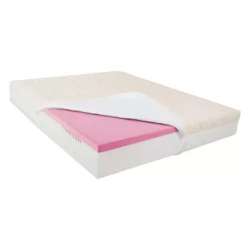 Saltea de pat Ortopedica , Bio Bumbac Reversibila, 26 cm, 80 x 200 imagine