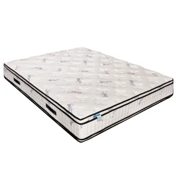 Saltea de pat Ortopedica cu Arcuri Pocket, 200x200 - Spuma cu memorie, Bio Latex, Ioni de Argint, Bio Bumbac, 32 cm, Hotel Range imagine