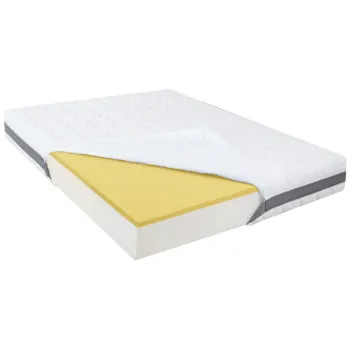 Saltea de Pat Ortopedica din Spuma cu Memorie 140 x 190 - Memory 15+5+1, Fara Arcuri, Ioni de Argint imagine