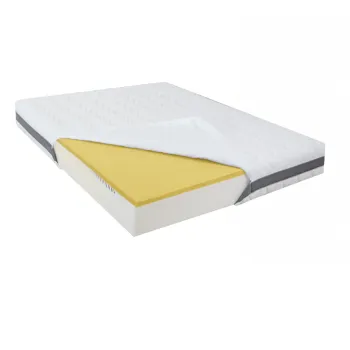 Saltea de Pat Ortopedica din Spuma cu Memorie 150 x 190 - Memory 15+5+1, Fara Arcuri, Ioni de Argint imagine