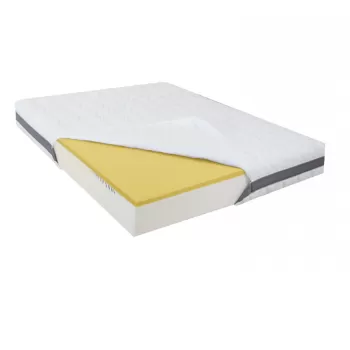 Saltea de Pat Ortopedica din Spuma cu Memorie 90 x 200 - Memory 15+5+1, Fara Arcuri, Ioni de Argint imagine