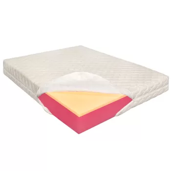 Saltea de pat Ortopedica Memory 20+3+3, Ioni de Argint, Top Line, fara arcuri, 130x200 imagine