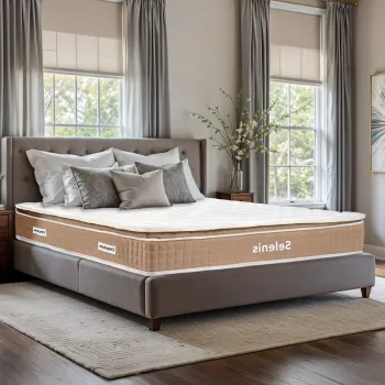 Saltea Ortopedica cu Arcuri Pocket, 160x200 - Selenis, 30 cm, Husa Collagen Complex, Hotel Range imagine