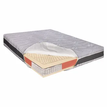 Saltea pat Ortopedica cu Arcuri Pocket, 140x200 - 100% Latex, Ioni de Argint, 26 cm, Hotel Range imagine