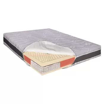 Saltea pat Ortopedica cu Arcuri Pocket, 180x190 - 100% Latex, Ioni de Argint, 26 cm, Hotel Range imagine