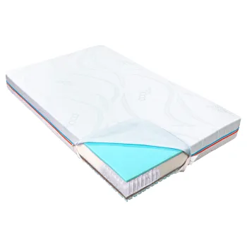 Saltea pentru copii, cu Arcuri Pocket, 180x200- Bio Cocos, Latex, Econatura imagine