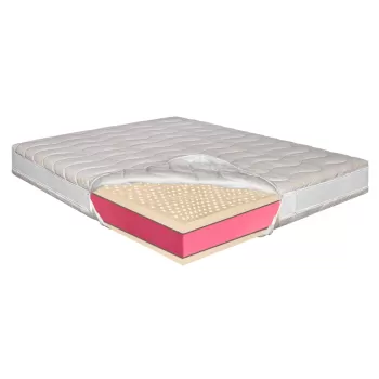 Saltea Super Ortopedica din Latex 200x200 - Husa Bio Bambus, Mega XXL, 3+20+3+3, Hotel Range imagine