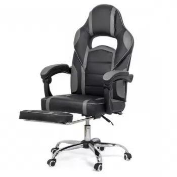 Scaun gaming cu suport de picioare OFF 302 gri imagine