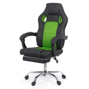 Scaun Gaming de birou cu suport de picioare OFF 3091 verde imagine