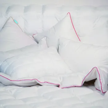 SET Bright Silver Perna 50x70 si Pilota 140x200 cu nanofibre imagine