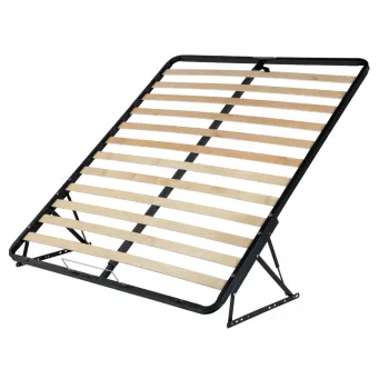 Somiera de pat rabatabila, din metal si lemn stratificat, 140x200 imagine