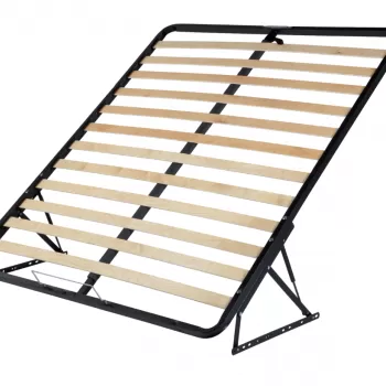 Somiera de pat rabatabila, din metal si lemn stratificat, 90x200 imagine