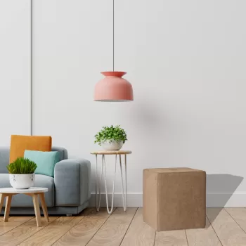 Taburet Hugo, tapitat, cu structura din lemn imagine