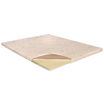 Topper Saltea Memory 3+3 Bio Bumbac, 110 x 190 cm imagine