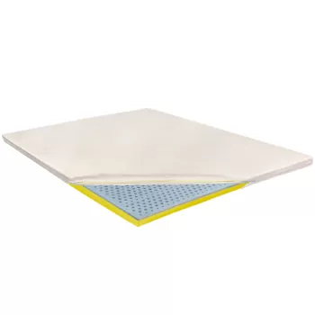 Topper Saltea Ortopedic 120x190 - Latex Gel 3+2+1 cm, Aloe Vera, Ergomed imagine