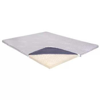 Topper Saltea Ortopedic 120x200 - Latex 5.5 cm, Husa cu Ioni de Argint imagine