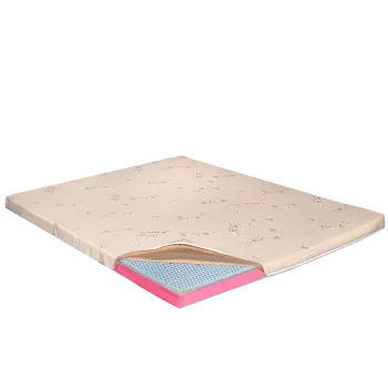 Topper Saltea Ortopedic 130x200 - Latex 6+2+1 cm, Husa Bio Bumbac, Hotel Range imagine