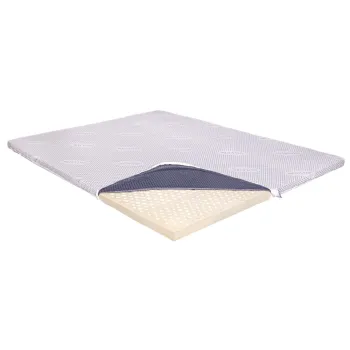 Topper Saltea Ortopedic 140x190 - Latex 5.5 cm, Husa cu Ioni de Argint imagine