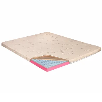 Topper Saltea Ortopedic 140x190 - Latex 6+2+1 cm, Husa Bio Bumbac, Hotel Range imagine