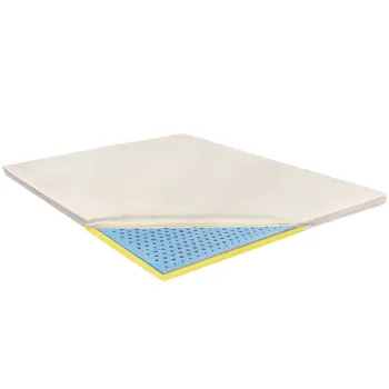 Topper Saltea Ortopedic 150x190 -  Latex Gel 3+2+1 cm, Aloe Vera, Ergomed imagine