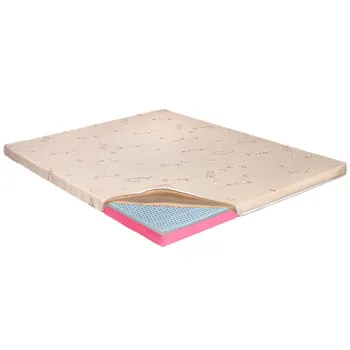 Topper Saltea Ortopedic 160x200 - Latex 6+2+1 cm, Husa Bio Bumbac, Hotel Range imagine