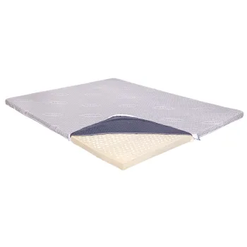 Topper Saltea Ortopedic 80x190 - Latex 5.5 cm, Husa cu Ioni de Argint imagine