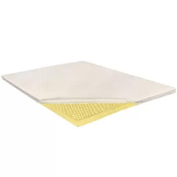 Topper Saltea Ortopedic 90x200 - 100% Latex, 3.5 cm, Aloe Vera, Ergomed imagine