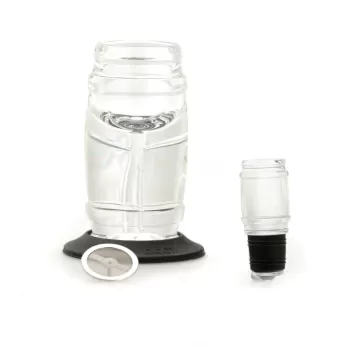 Aerator de vin Koala Barrel cu filtru detasabil si husa acril transparnt imagine