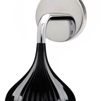 Aplica de perete Kartell E design Ferruccio Laviani max 28W E14 d 13.5cm negru mat imagine