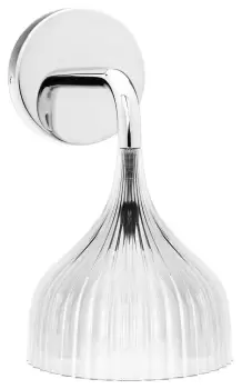 Aplica de perete Kartell E design Ferruccio Laviani max 28W E14 d 13.5cm transparent imagine