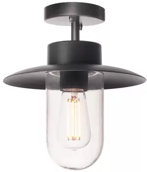 Aplica tavan exterior SLV Molat 1xE27 IP44 antracit imagine