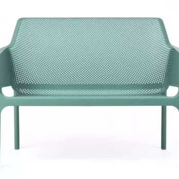Banca exterior Nardi Net 116x70cm h 86cm verde salice imagine
