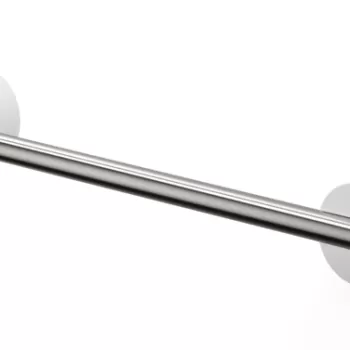 Bara port prosop Decor Walther Stone HTE30 30cm alb-inox mat imagine