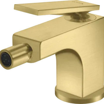 Baterie bideu Axor Citterio ventil pop-up brushed brass imagine