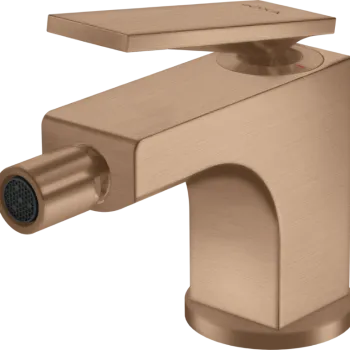 Baterie bideu Axor Citterio ventil pop-up brushed red-gold imagine