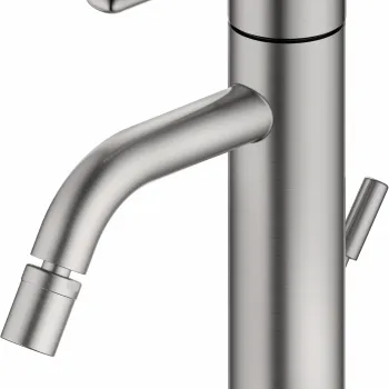 Baterie bideu Duravit Balcoon  ventil pop-up  inox periat imagine