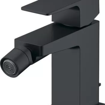 Baterie bideu Duravit Manhattan ventil pop-up negru mat imagine