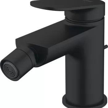 Baterie bideu Duravit Wave ventil pop-up negru mat imagine