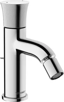 Baterie bideu Duravit White Tulip crom imagine